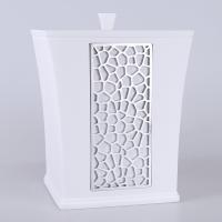 Selim Siena 5 Parça Polyester Banyo Takımı Seti Beyaz-Gümüş