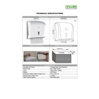 Vialli K20 Banyo Mutfak Lavabo Pratik Z Katlı Kağıt Havlu Dispenseri Kapasite 200 Kağıt Beyaz