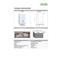 Vialli K21M Banyo Mutfak Lavabo Pratik Z Katlı Kağıt Havlu Dispenseri Kapasite 400 Kağıt Gri